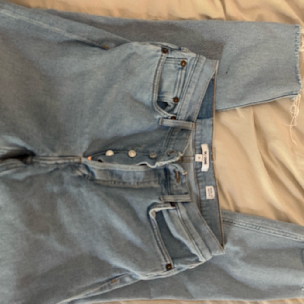 Re/Done Light Blue Ankle Jeans